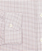 Brooks Brothers Men's Stretch Regent Regular-Fit Dress Shirt, Non-Iron Poplin English Collar Small Grid Check | Red