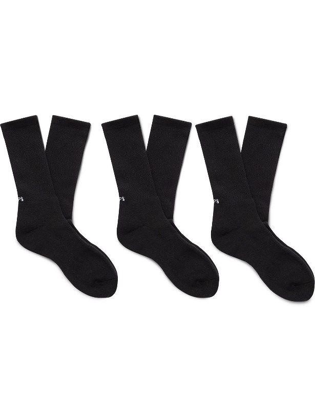 Photo: WTAPS - Logo-Jacquard Cotton-Blend Socks