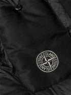 Stone Island - Logo-Appliquéd Canvas-Trimmed Twill Down Jacket - Black