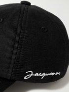 Jacquemus - Logo-Embroidered Cotton-Canvas Baseball Cap - Black