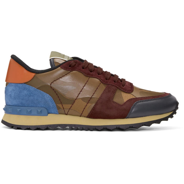 Photo: Valentino Brown Valentino Garavani Camo Rockrunner Sneakers