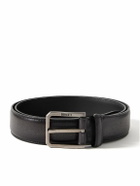 Berluti - 3.5cm Venezia Softy Full-Grain Leather Belt - Gray