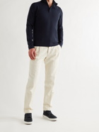 LORO PIANA - Cashmere Half-Zip Sweater - Blue