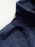 Hugo Boss - Slim-Fit Virgin Wool Rollneck Sweater - Blue