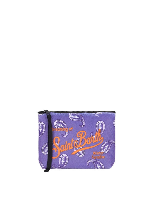 Photo: MC2 Saint Barth Aline Pochette With Purple Paisley Print