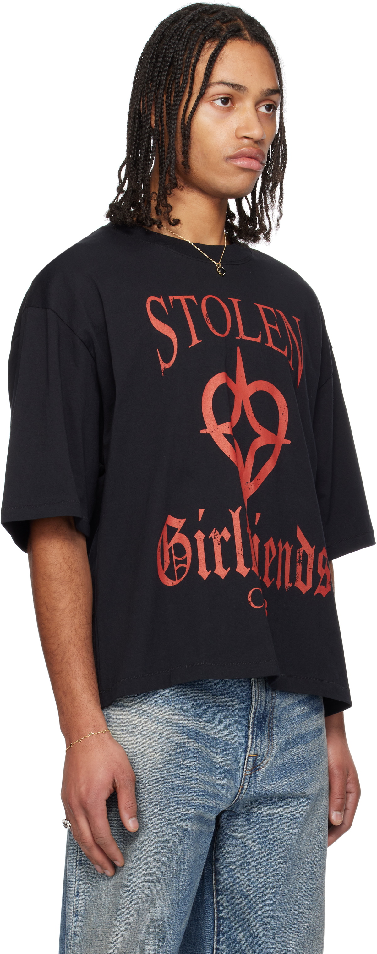 【関税込み】Stolen Girlfriends Club Tシャツ Stolen Girlfriends Club Black Heart Star T-shirt Stolen