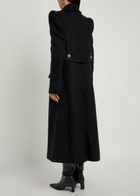 Zimmermann Hypnotic Double-breasted Wool-blend Coat Black