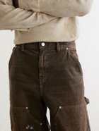 Enfants Riches Déprimés - Straight-Leg Paint-Splattered Jeans - Brown