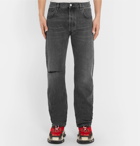 Balenciaga - Distressed Denim Jeans - Men - Gray