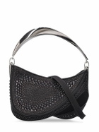 MUGLER - Mini Spiral Curve Crystal Top Handle Bag