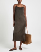 Uma Wang Womens Midi dress Chocolate in Brown