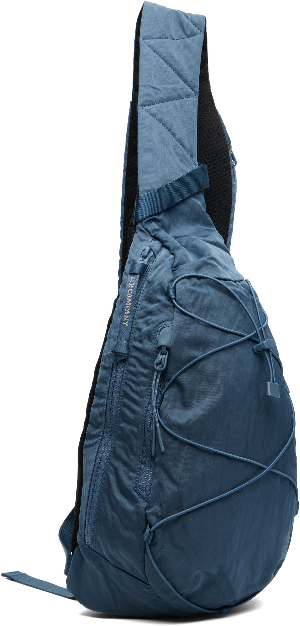 C.P. Company Blue Nylon B Lens Crossbody Rucksack C.P. Company