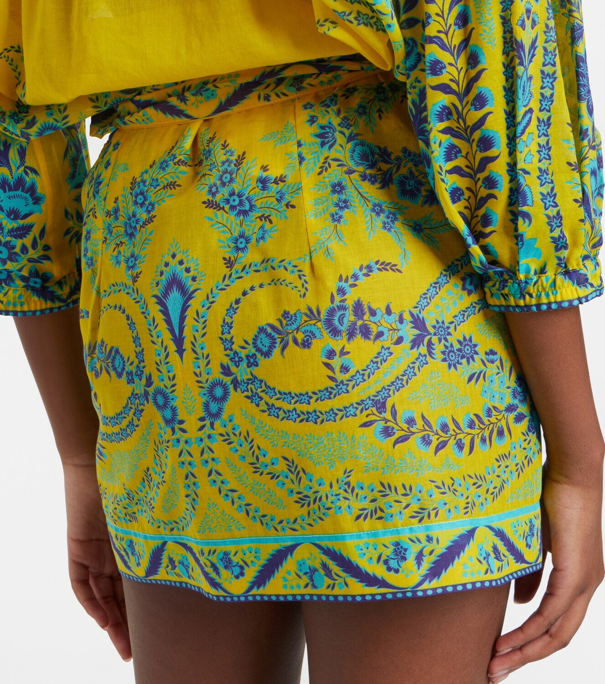 Etro Floral cotton beach cover-up