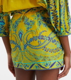 Etro Floral cotton beach cover-up