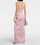Rasario Draped satin gown