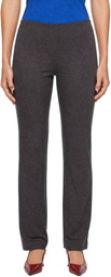 BAMBOU ROGER KWONG Gray Virgin Wool Jersey Caleçon Pants