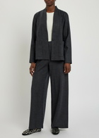 Eileen Fisher Wool Jacket Charcoal