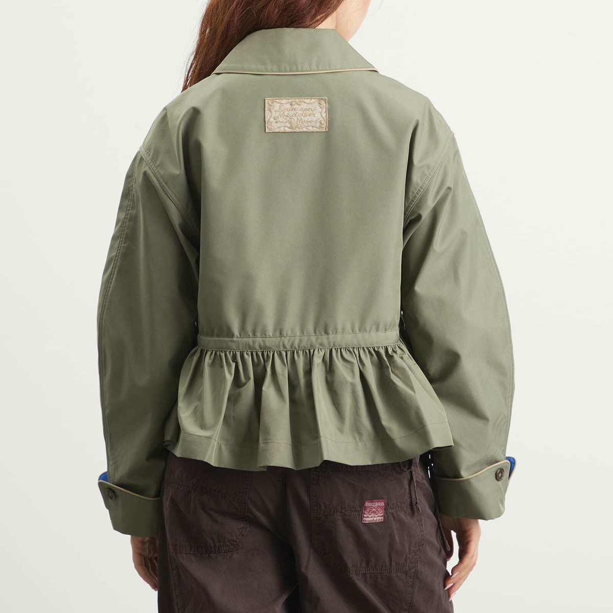 Damson Madder Women's Myrtle Trench Coat in Sage