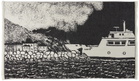 Serapis Black & White Port Towel