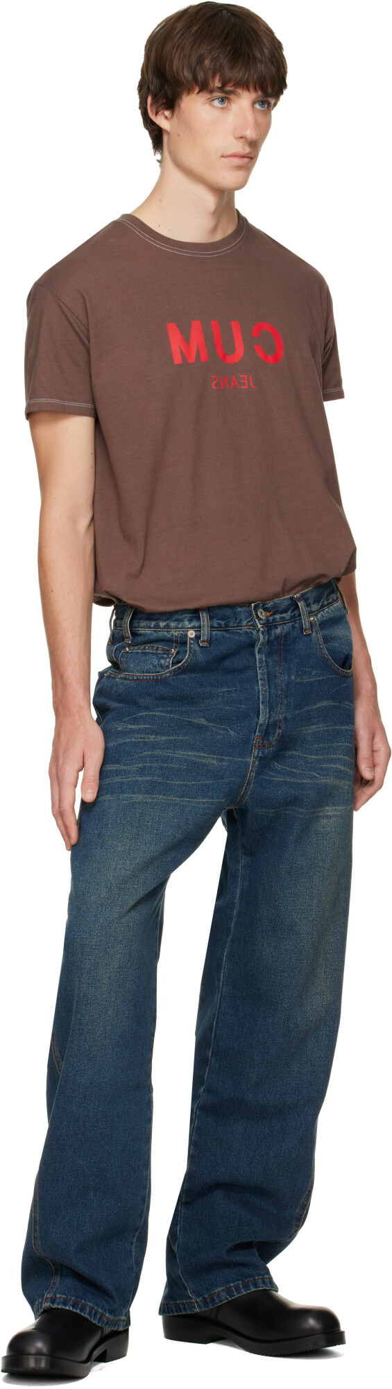 Edward Cuming Blue Side-Dart Jeans