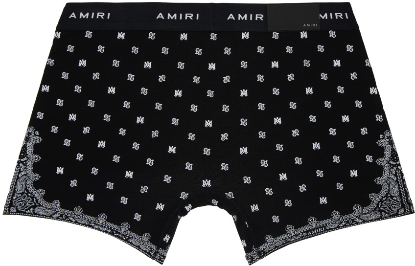 AMIRI Two-Pack Black MA Paisley Boxer Briefs