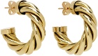 Laura Lombardi Gold Mini Spira Earrings