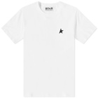 Golden Goose Men's Star T-Shirt in Optic White/Dark Blue