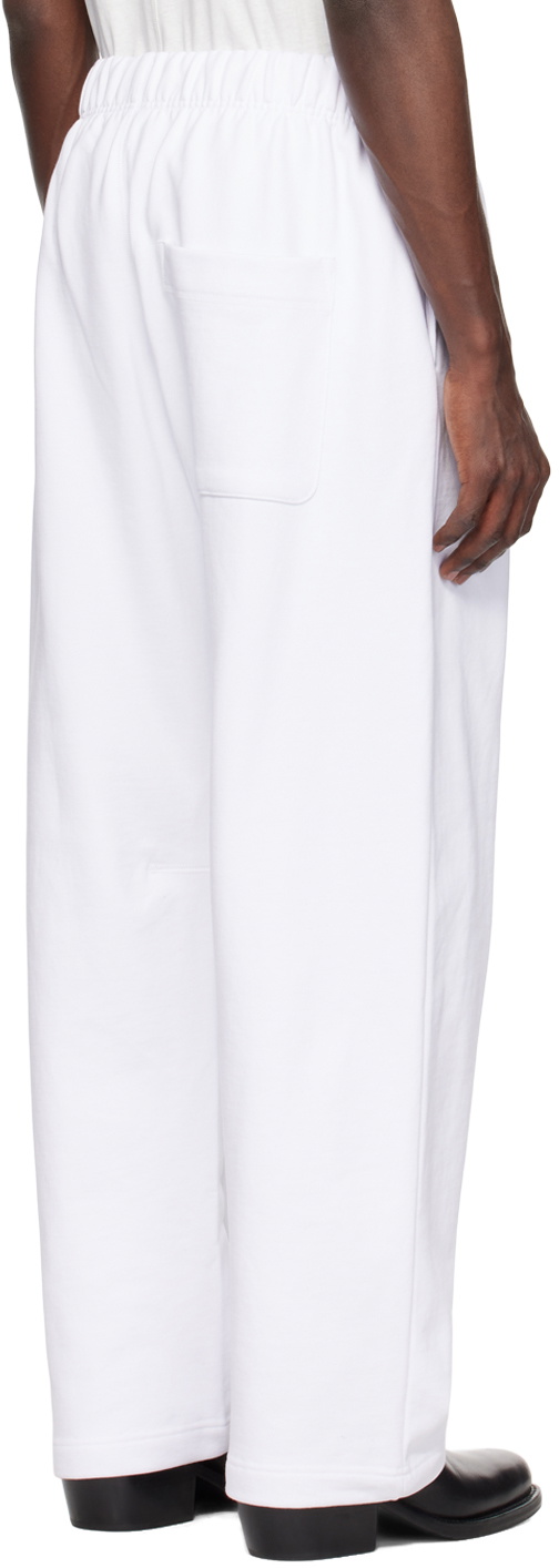 Recto White 'LLEGE' Sweatpants