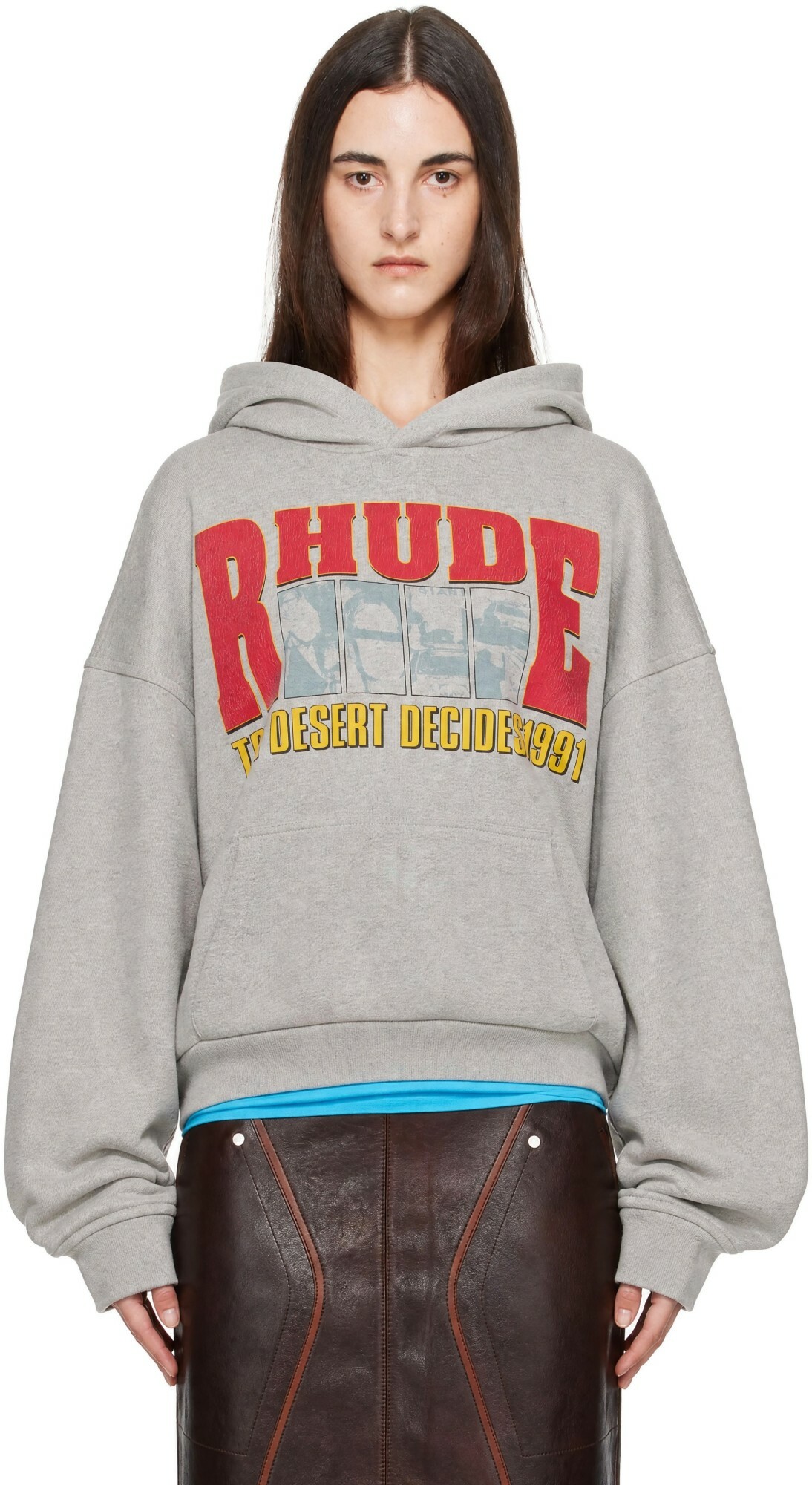 Rhude Gray 'The Desert Decides' Hoodie
