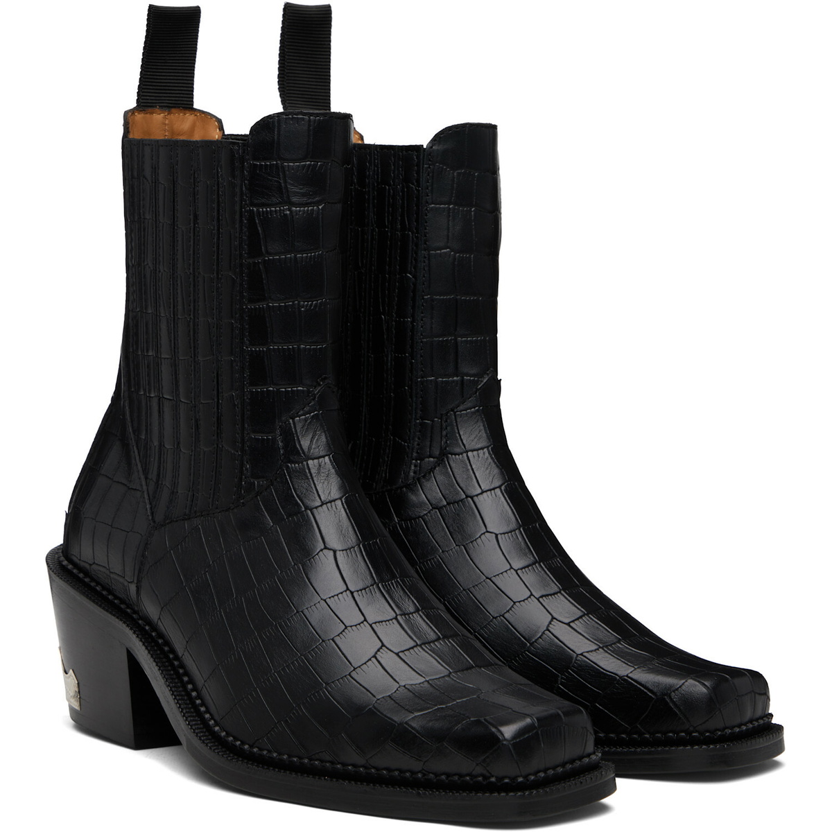 Toga Virilis SSENSE Exclusive Black Hardware Chelsea Boots