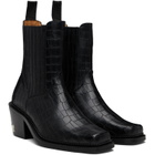 Toga Virilis SSENSE Exclusive Black Hardware Chelsea Boots