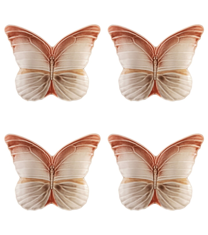 Photo: Bordallo Pinheiro Set of 4 ceramic bread plates by Claudia Schiffer