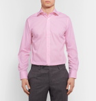 Canali - Light-Pink Slim-Fit Cotton-Poplin Shirt - Pink