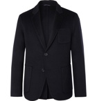 Mr P. - Black Unstructured Wool and Cashmere-Blend Blazer - Blue