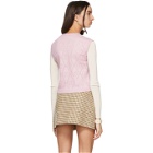Gucci Pink GG Crochet Sweater Vest