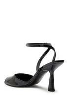 Stuart Weitzman Val 85 Patent Leather Sandals Black