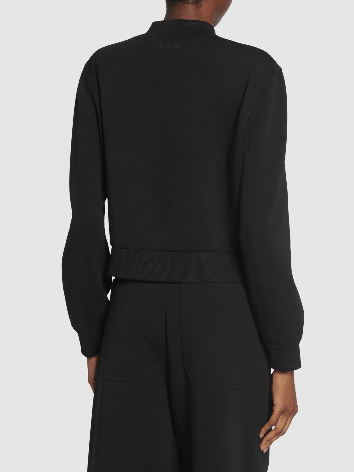 S MAX MARA Barbano Jersey Scuba Bomber Jacket S Max Mara