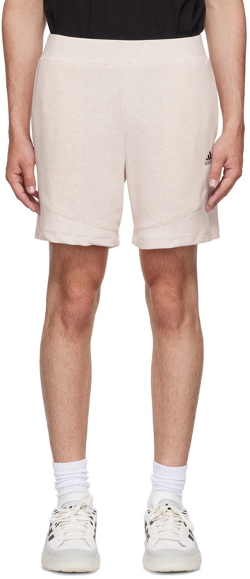 Photo: adidas Originals Beige Cotton Shorts