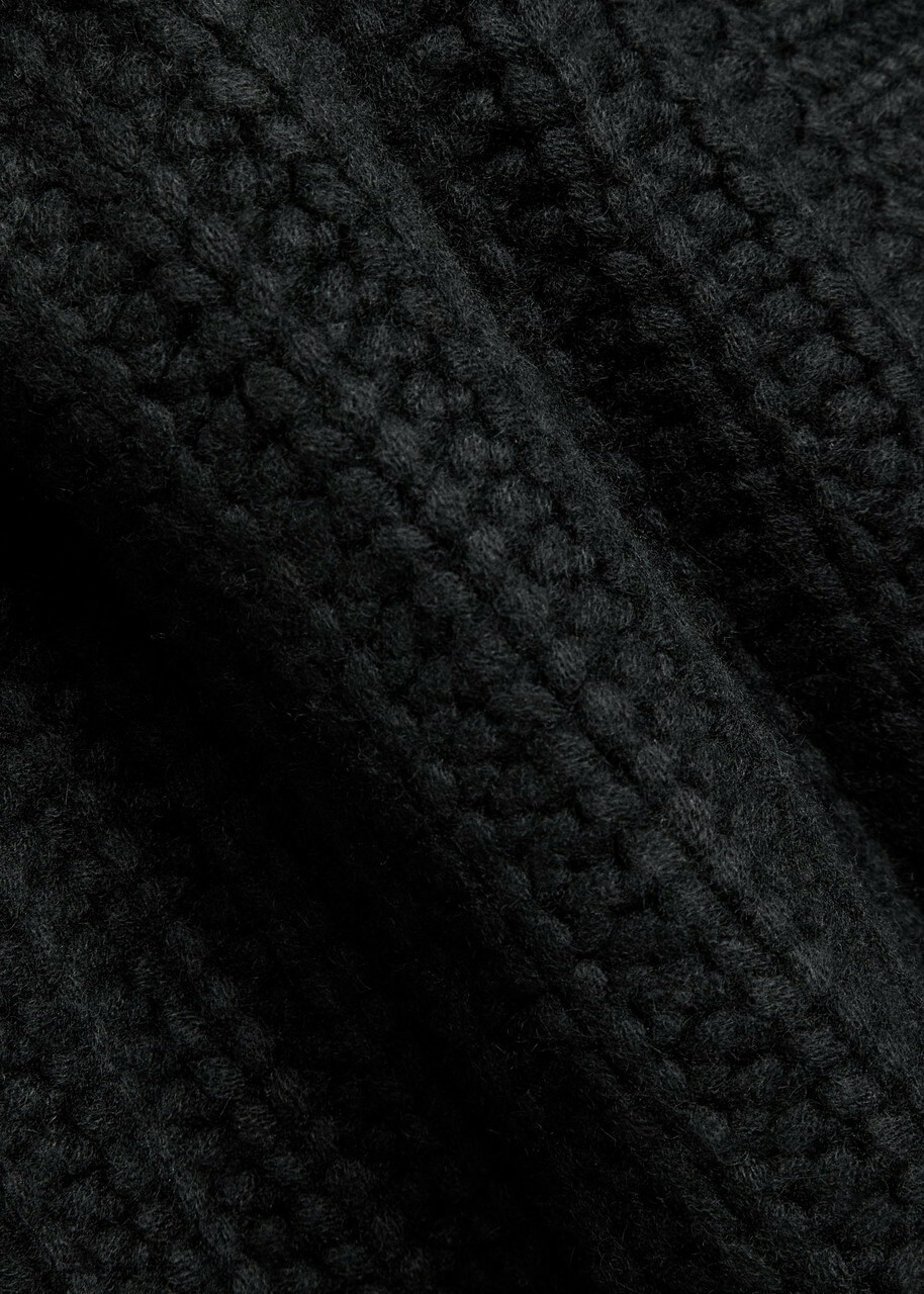 Skiim Chunky Ribbed-knit Cashmere Vest Black