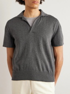 Stòffa - Mouliné Cotton Polo Shirt - Gray