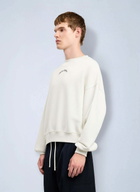 Palm Angels Back Curved Logo Loose Sweatshirt