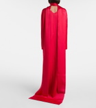 Tom Ford Asymmetric scarf-detail crêpe cocktail dress