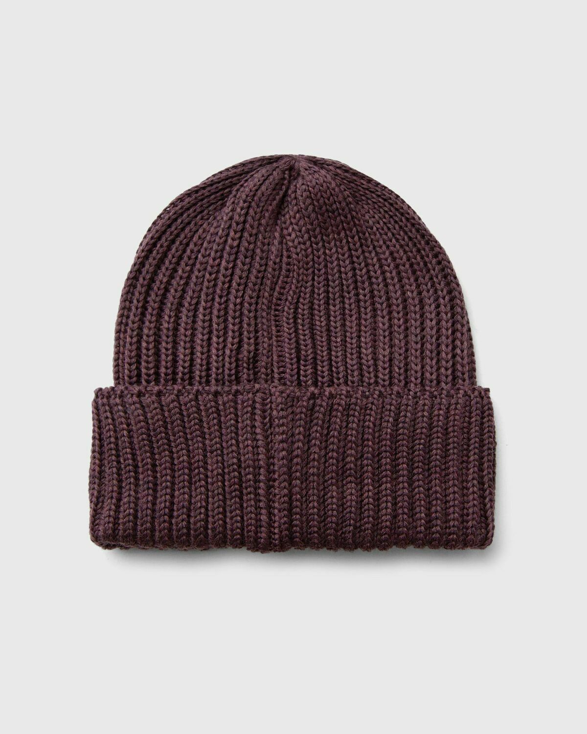 Needles Watch Cap   Merino Wool Purple Beanies