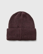 Needles Watch Cap   Merino Wool Purple Beanies