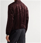Sasquatchfabrix. - Textured-Velvet Suit Jacket - Burgundy