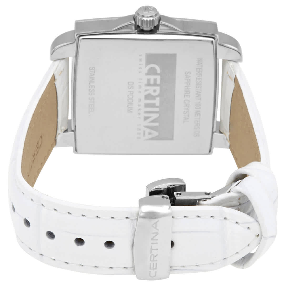 Certina DS Podium Quartz White Mother of Pearl Dial Ladies Watch C0013101611700