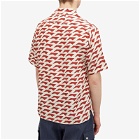 Rhude Men's Dolce Vita Silk Shirt in Red/Cream