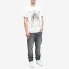 Purple Brand Men's Textured Inside Out T-Shirt in Off White