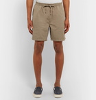 Hartford - Cotton-Twill Drawstring Shorts - Brown