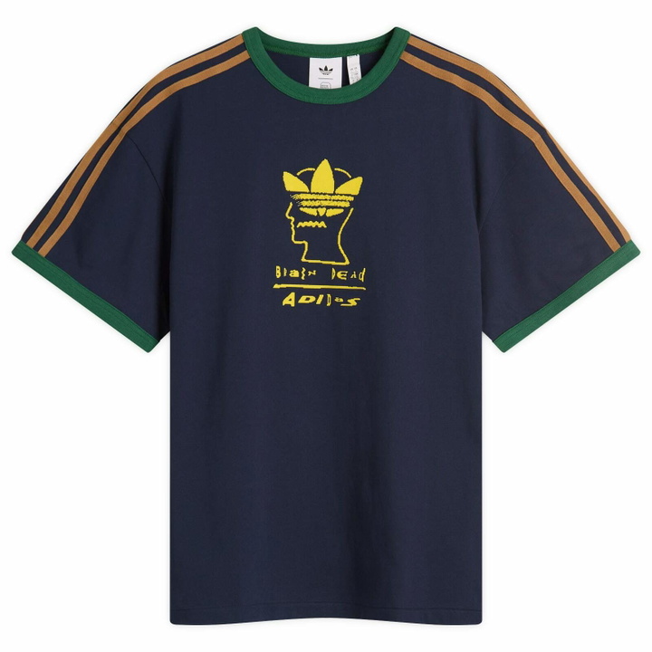 Photo: Adidas X Brain Dead T-Shirt in Collegiate Navy
